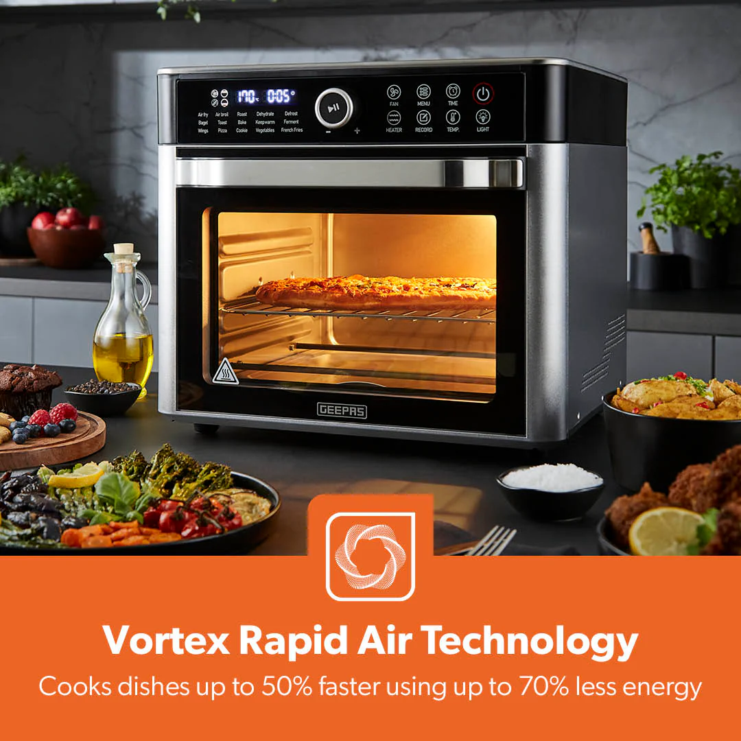 22L Digital Air Fryer Oven: 12-In-1 Energy Efficient Family Multi-Cooker - Image 4
