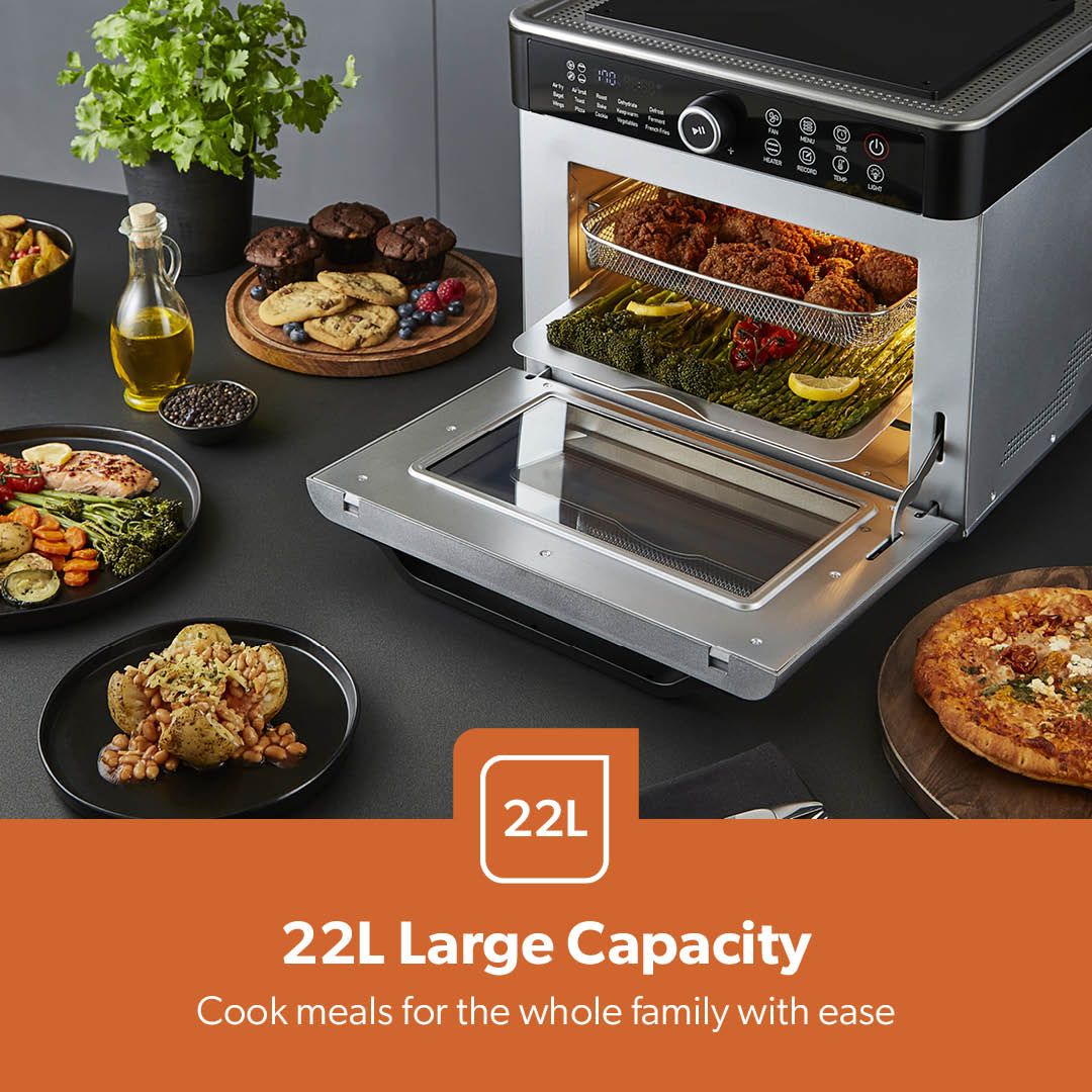 22L Digital Air Fryer Oven: 12-In-1 Energy Efficient Family Multi-Cooker - Image 5