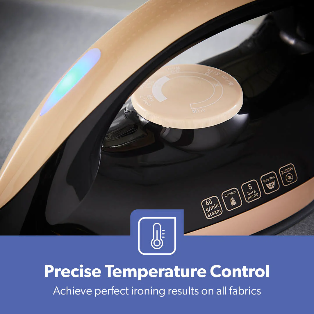 2400W Ceramic Soleplate Steam Generator Iron - Image 6