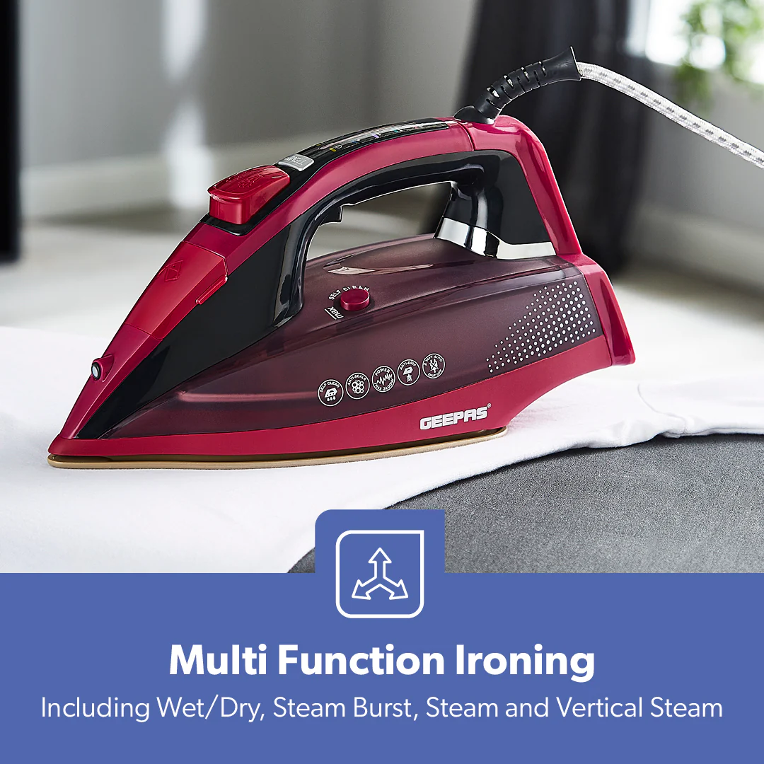 2400W Digital Display Smart Ceramic Steam Iron - Image 3