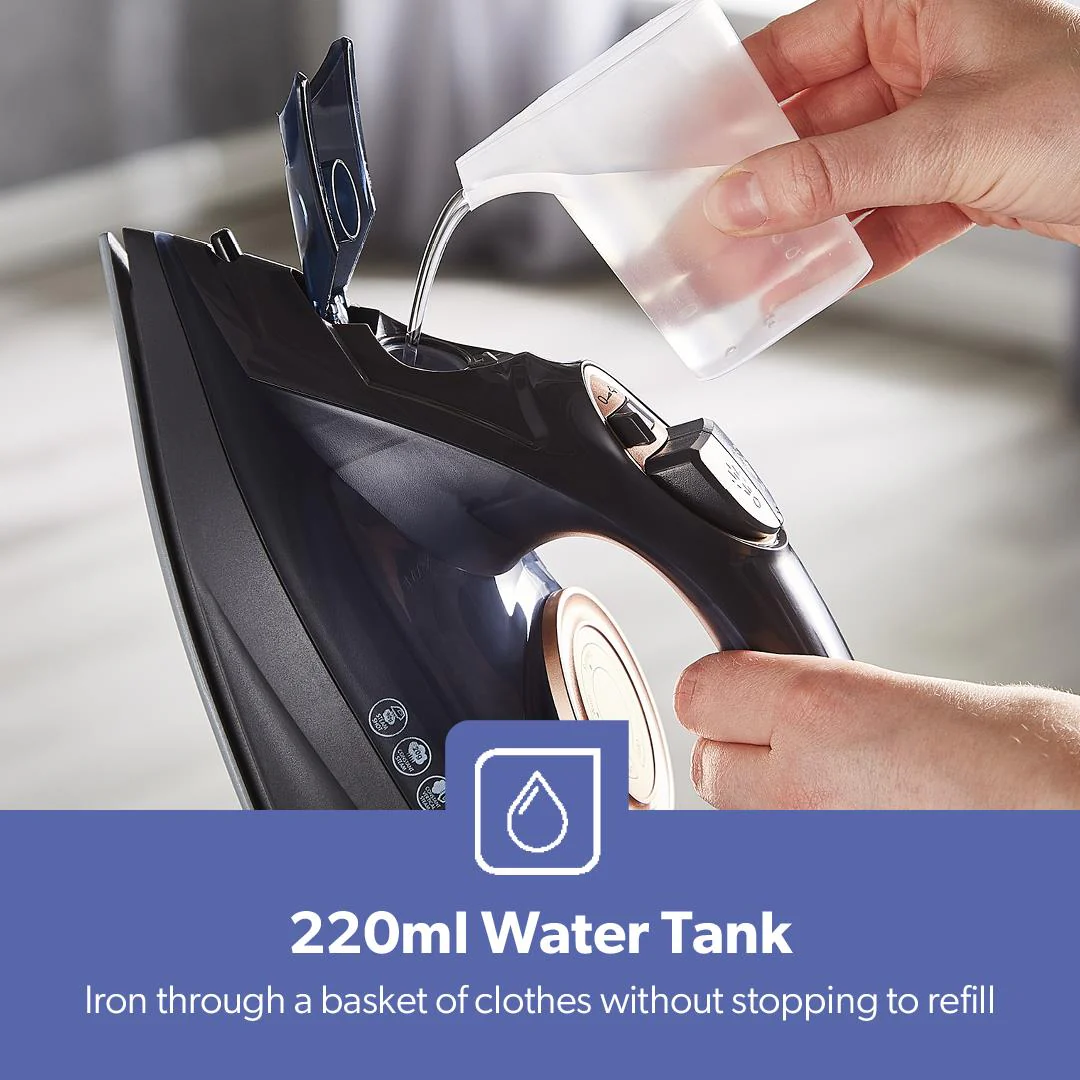 2400W Non-Stick Steam Clothes Iron With Dry & Wet Settings - Image 7