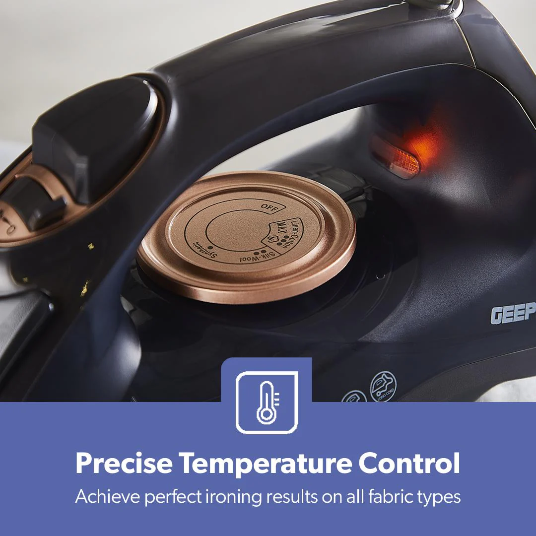 2400W Non-Stick Steam Clothes Iron With Dry & Wet Settings - Image 8