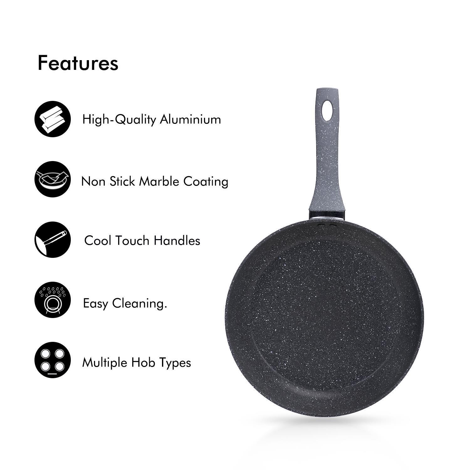 24cm Non-Stick Granite Coated Induction Safe Fry Pan - Image 2