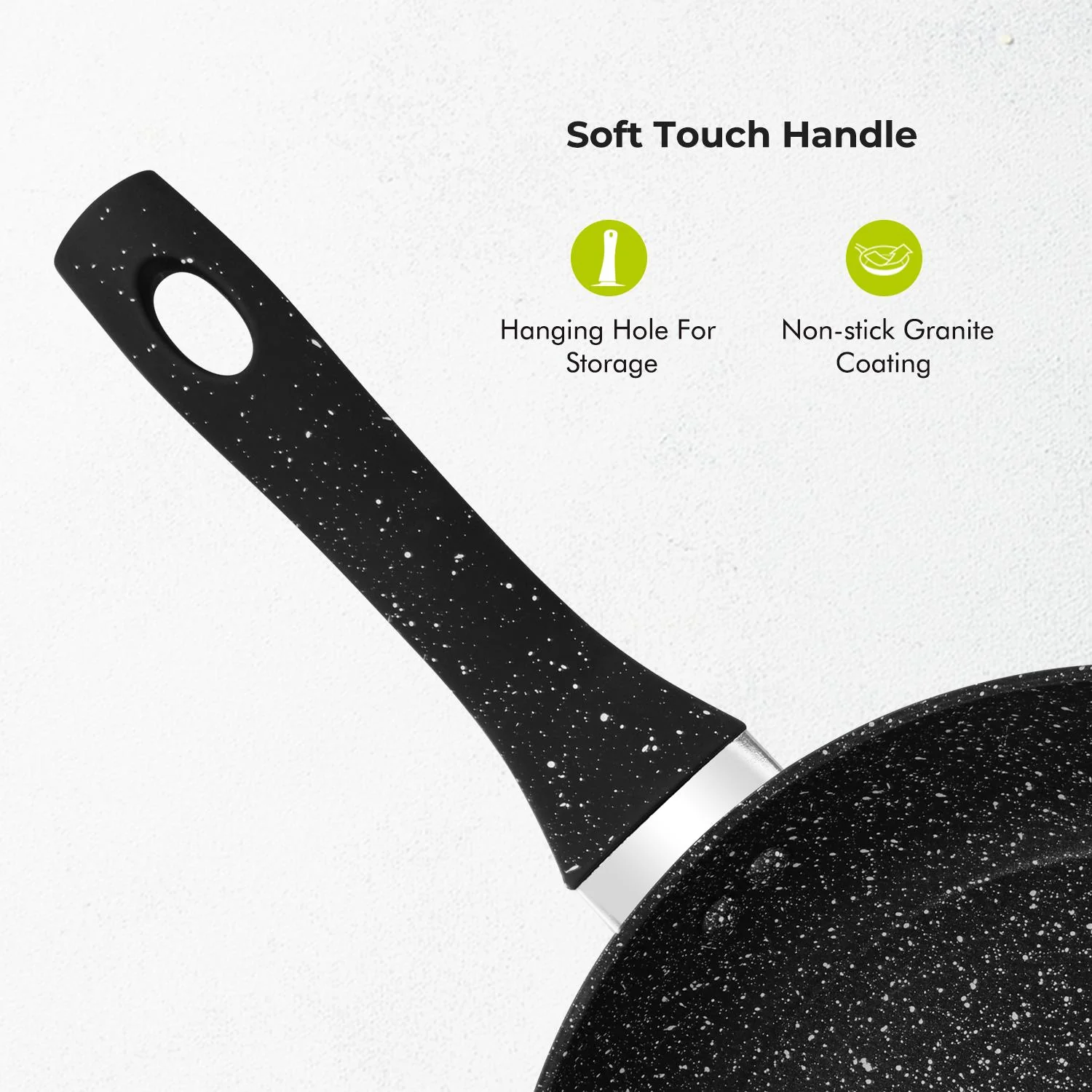 26cm Granite Coated Induction Non-Stick Frying Pan - Image 5