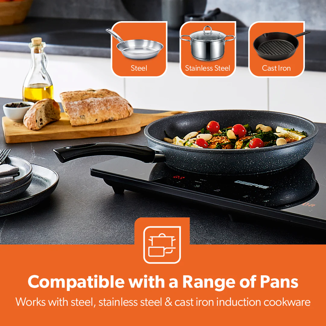 2800W Double Countertop Induction Hob and Cooktop - Image 5