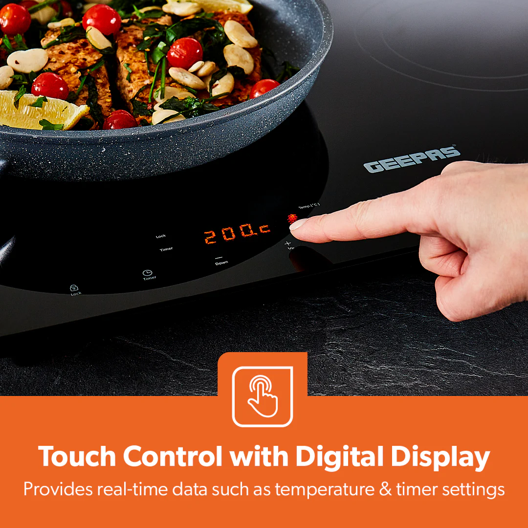 2800W Double Countertop Induction Hob and Cooktop - Image 6