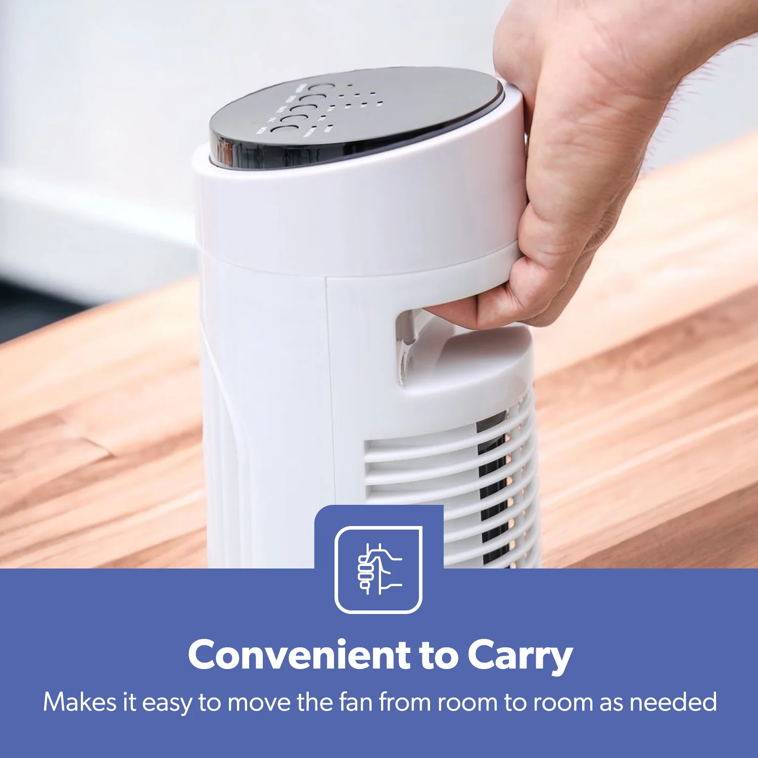 29-Inch Oscillating Tower Fan with 3 Speeds and Remote Control - Image 7