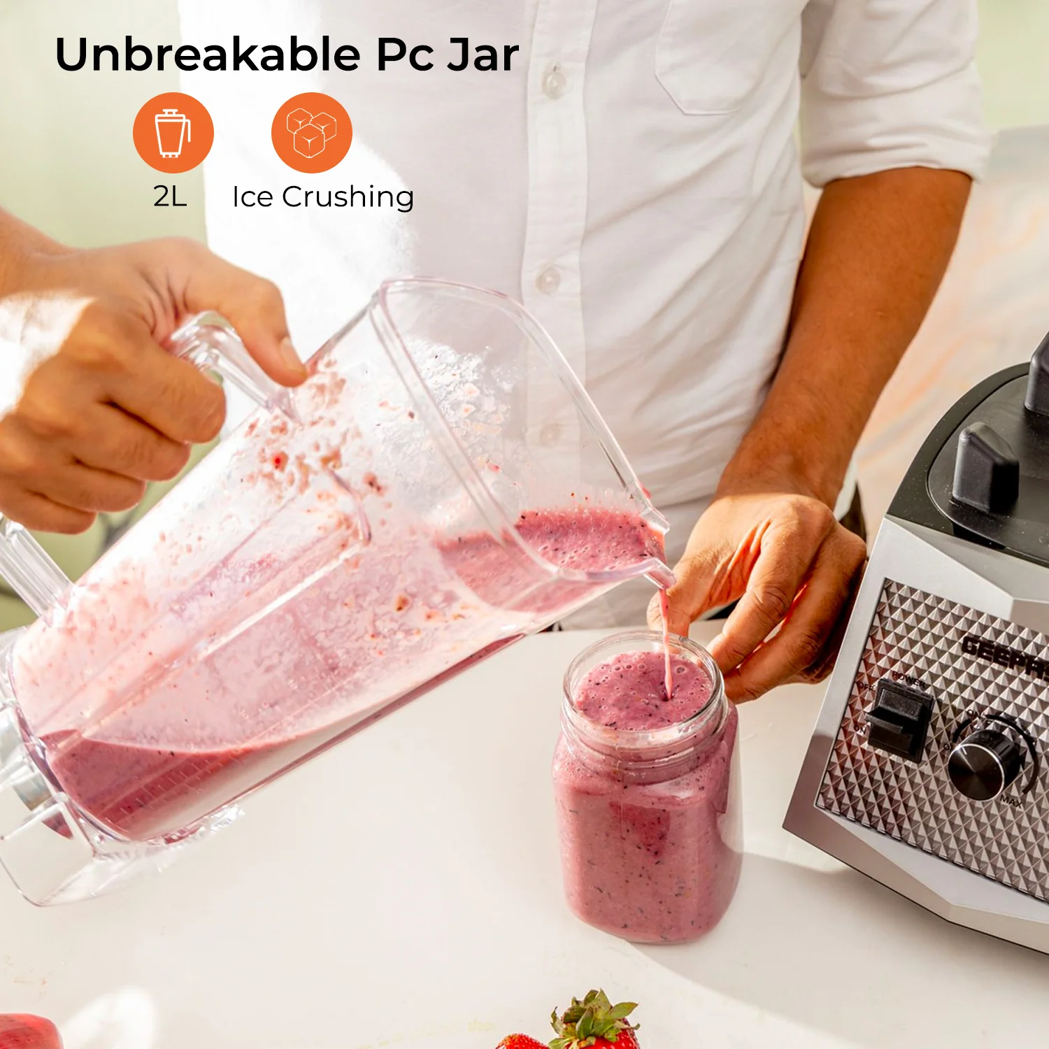 2L Diamond Super Jug Blender & Smoothie Maker - Image 3