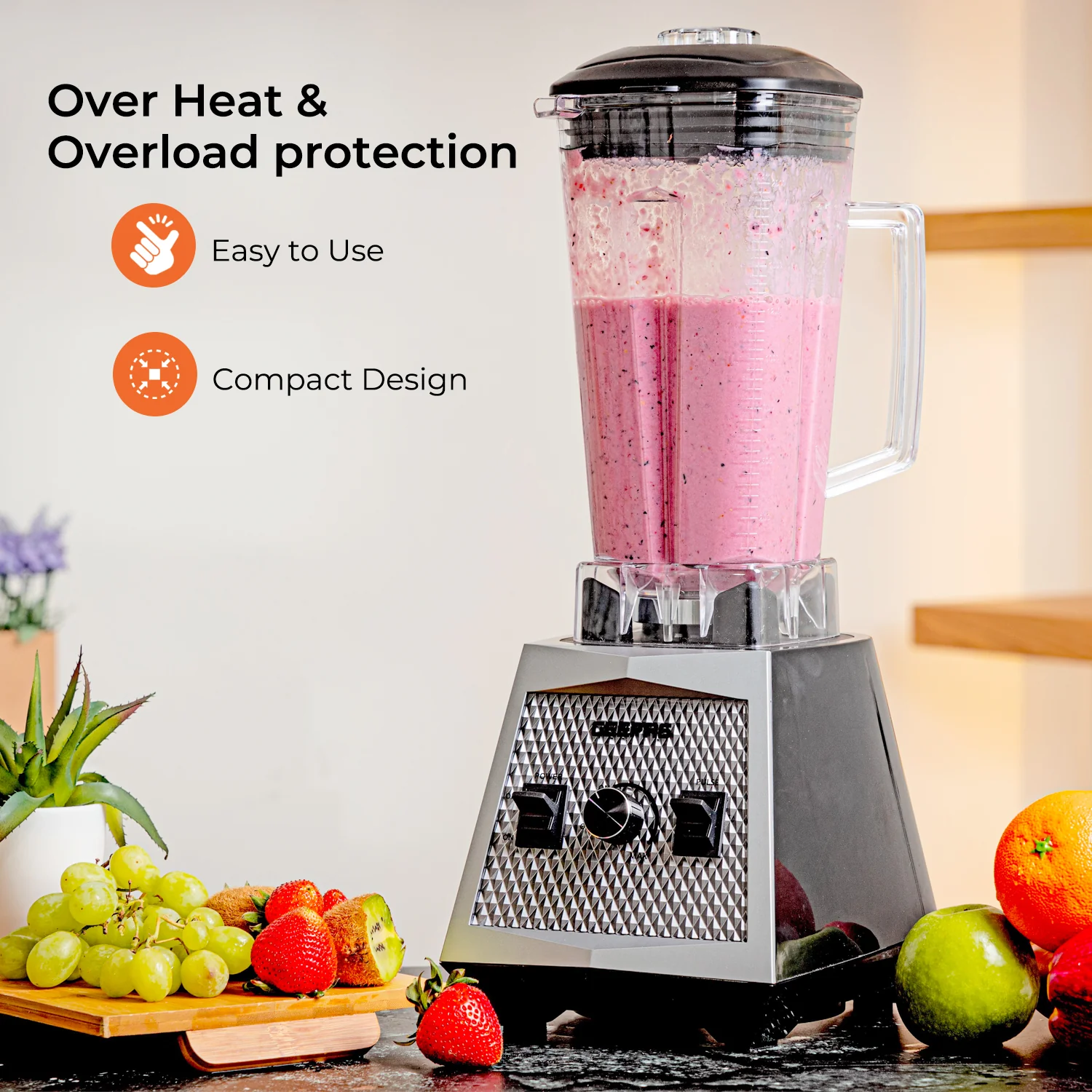 2L Diamond Super Jug Blender & Smoothie Maker - Image 4