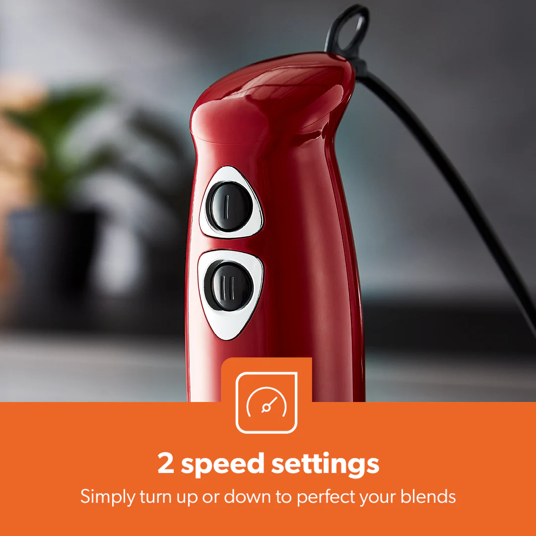 3-In-1 Red Stick Hand Blender, Food Processor and Whisk - Image 7