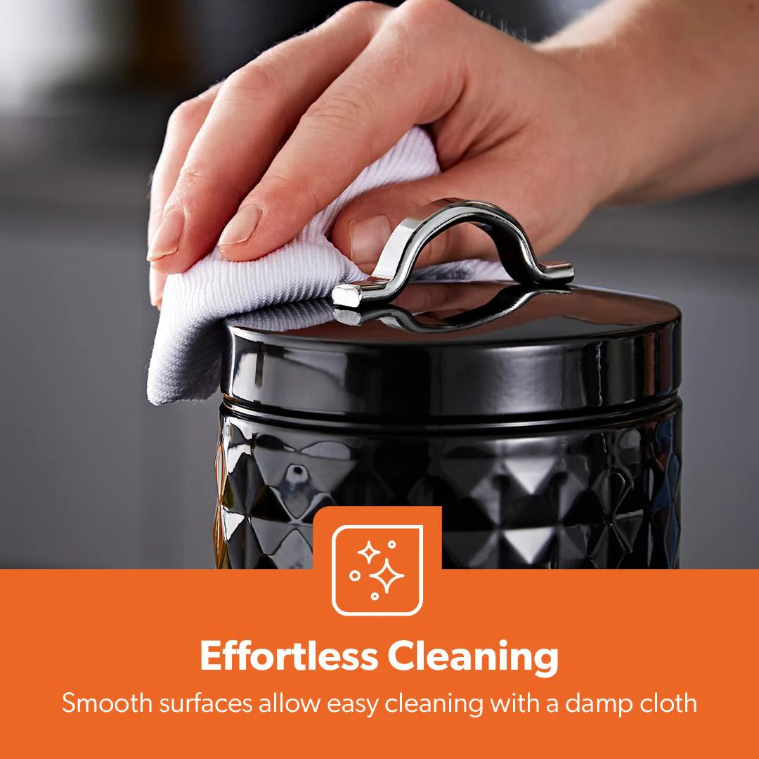 3-Piece Matching Airtight Kitchen Storage Canister Set 1.3L - Image 4