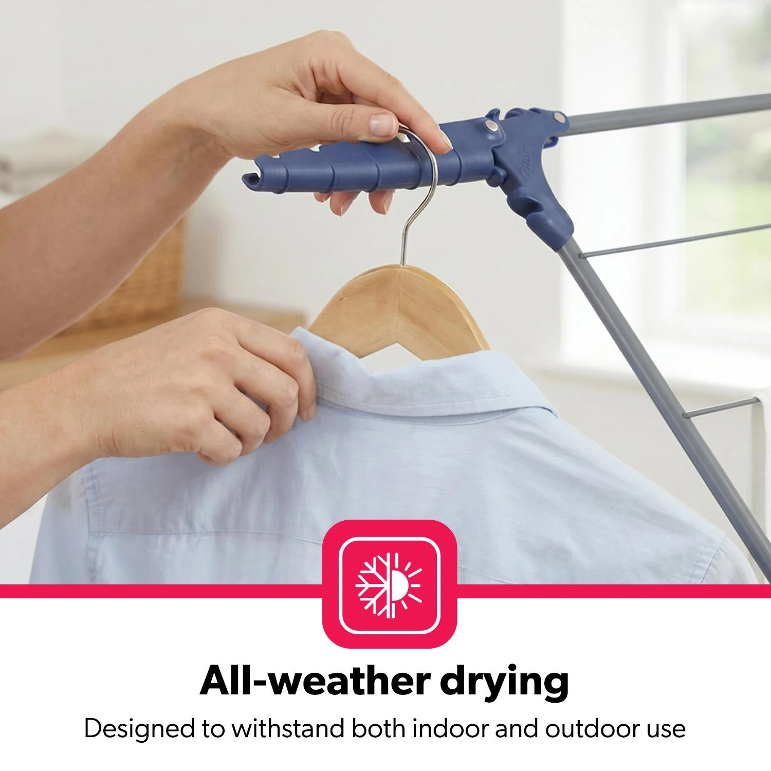 3-Tier Folding Clothes Airer 15M Durable Laundry Rack - Image 4