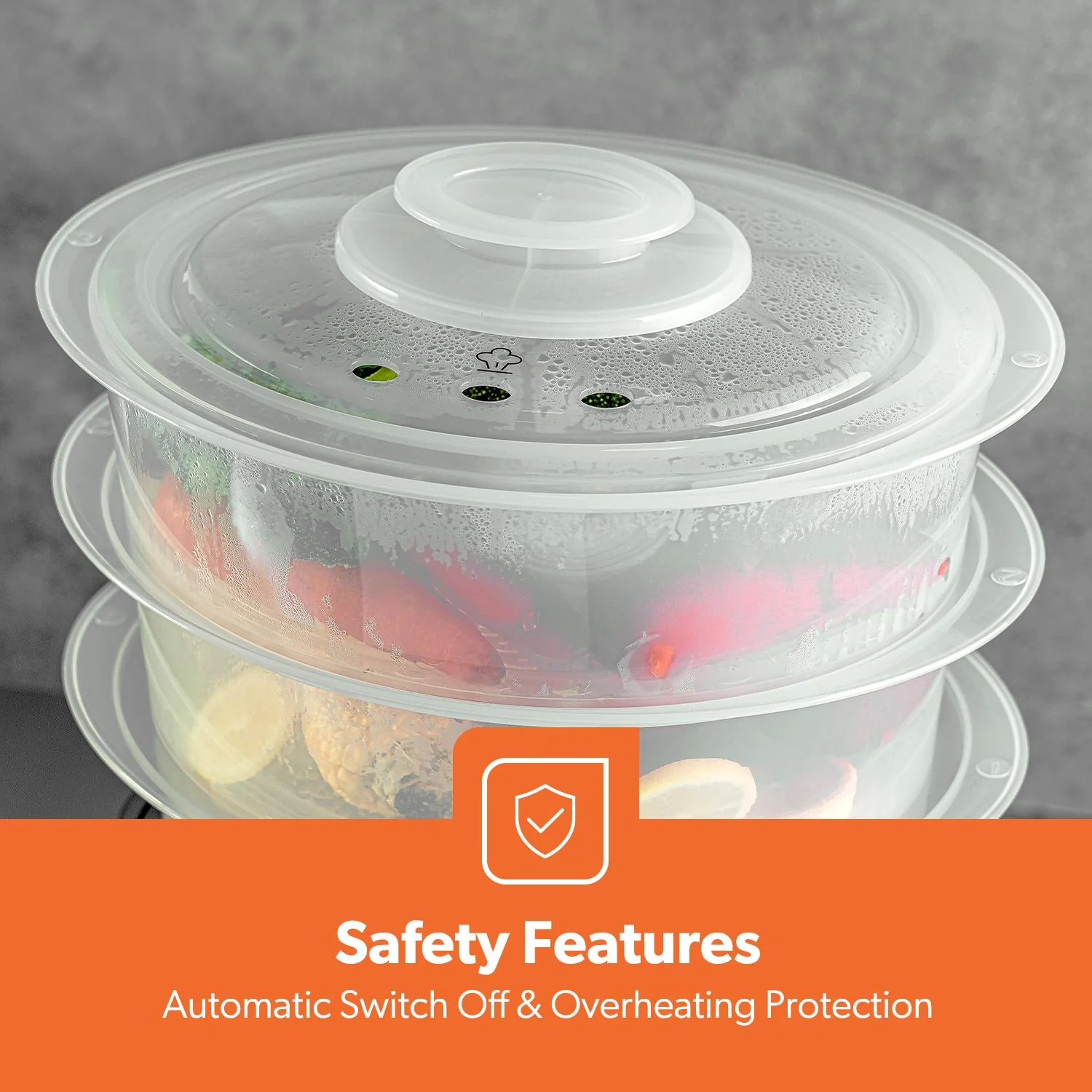 3-Tier Food Steamer & 1200W Compact Food Processor Set - Image 7