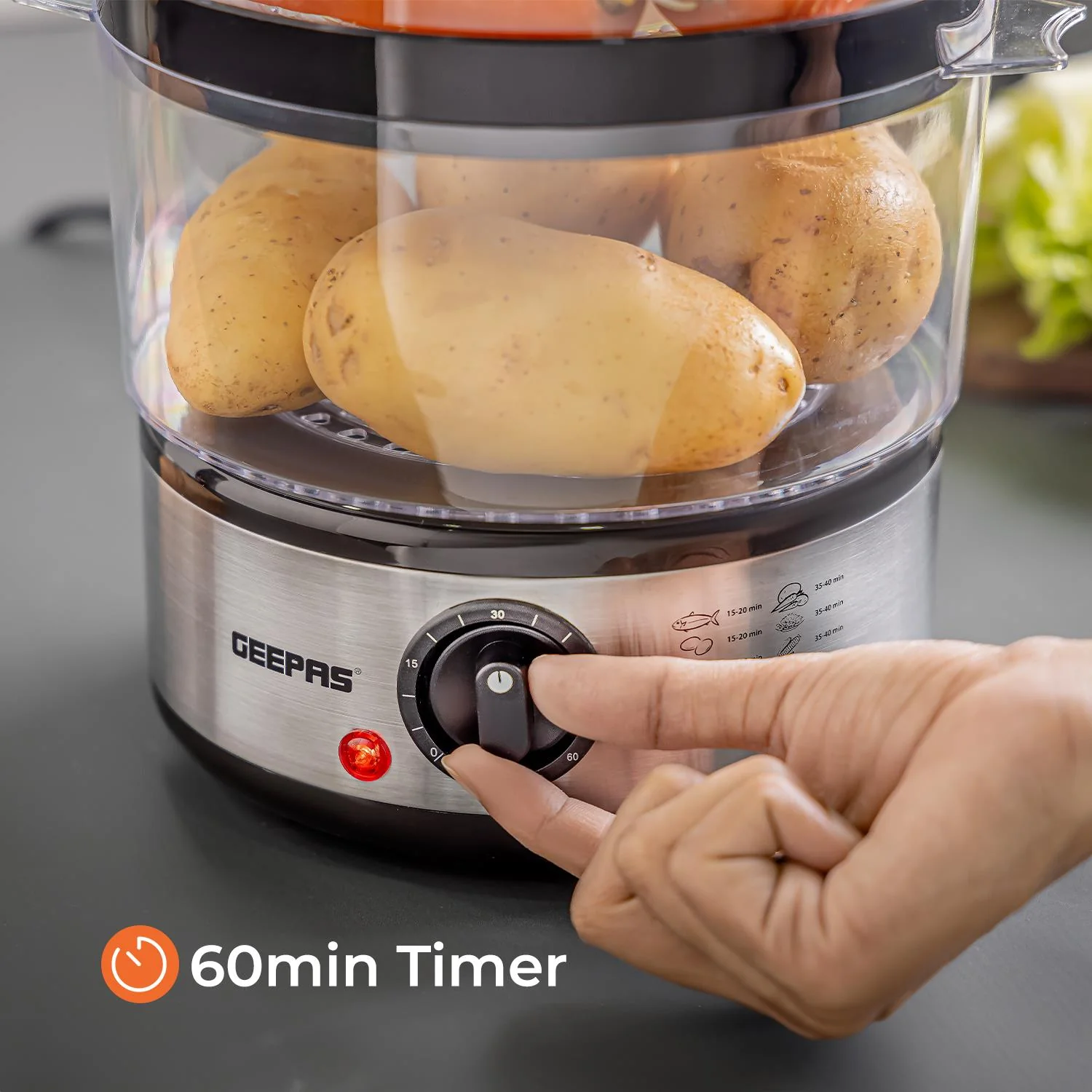 3-Tier Food Steamer & 500W Mini Food Processor Combo Set - Image 10