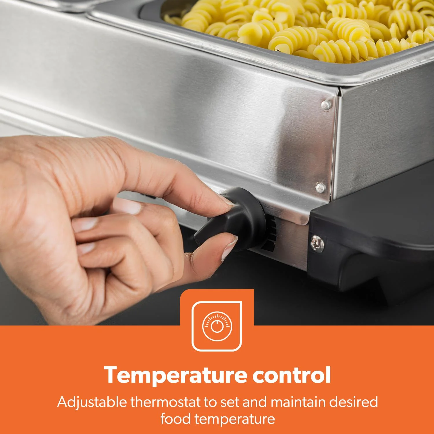 3 x 2.5L Electric Food Warmer and Buffet Server - Image 4
