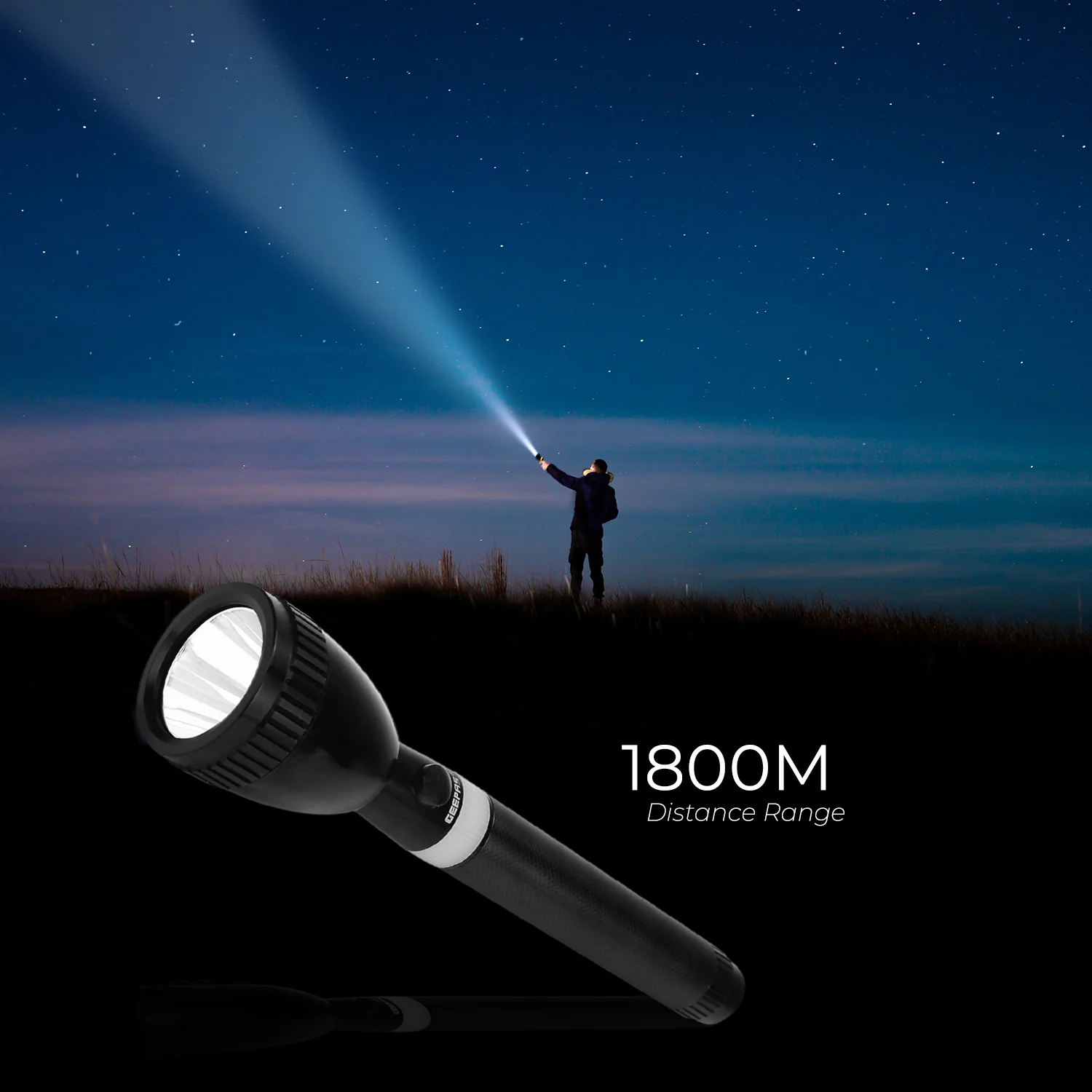 3000mAh Rechargeable CREE LED Lightweight Flashlight - Image 3