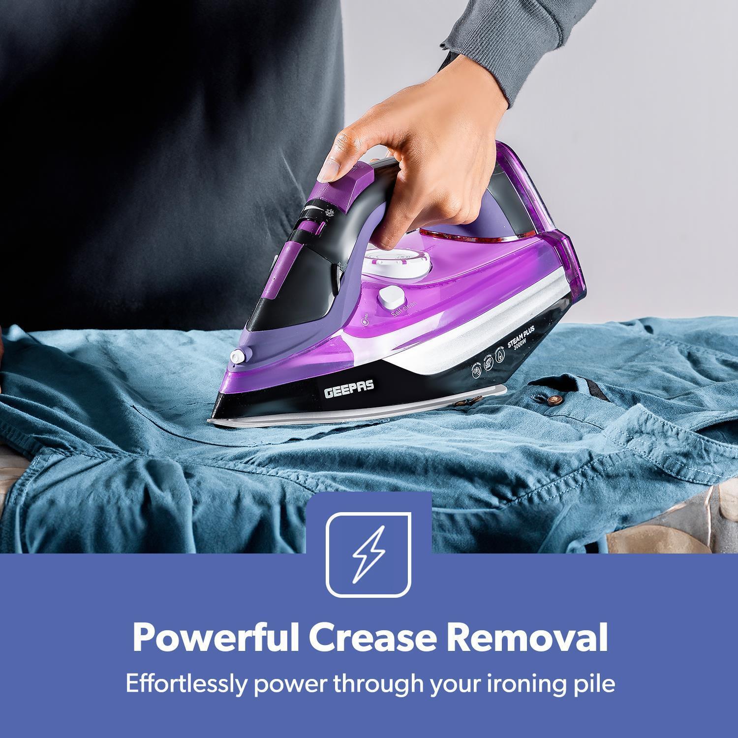 3000W 'Steam Plus' Ceramic Dry & Steam Iron - Image 8