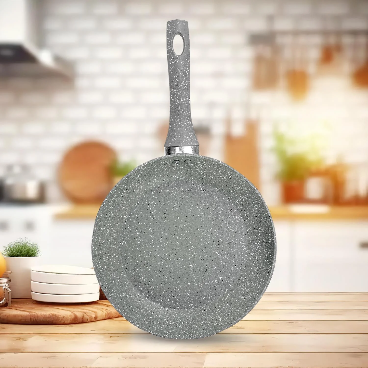 30cm Lightweight Granite Coated Non-Stick Frying Pan - Image 7