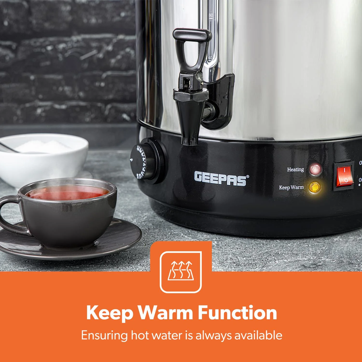 30L Drum Stainless Steel Electric Urn and Water Boiler - Image 3