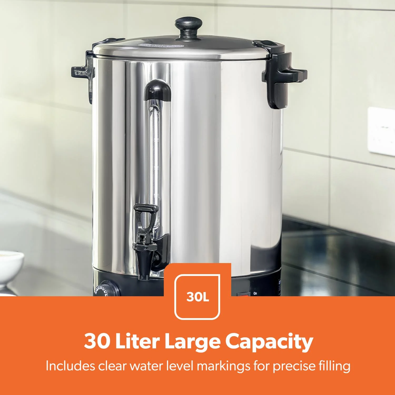 30L Drum Stainless Steel Electric Urn and Water Boiler - Image 6