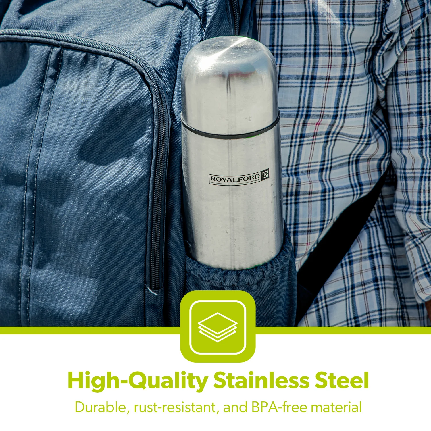 350ml Insulated Stainless Steel Flask Bottle - Image 6
