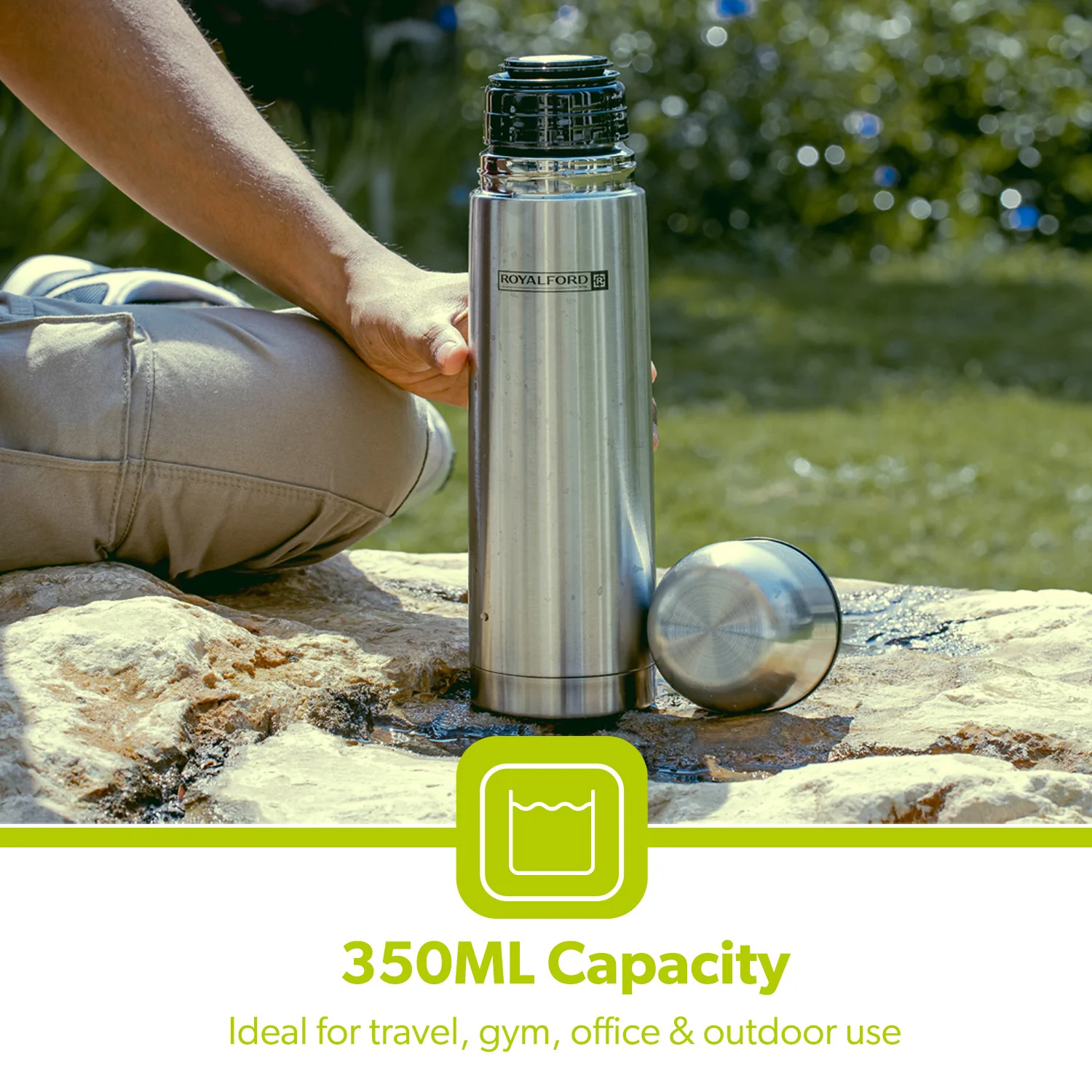 350ml Insulated Stainless Steel Flask Bottle - Image 8