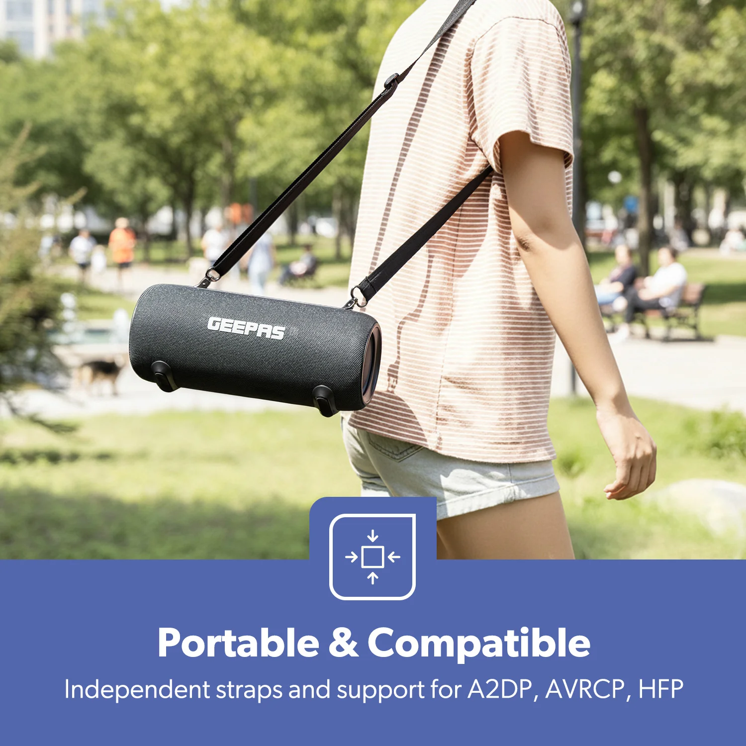 360° Bluetooth Capsule Speaker With RGB Party Lights - Image 6