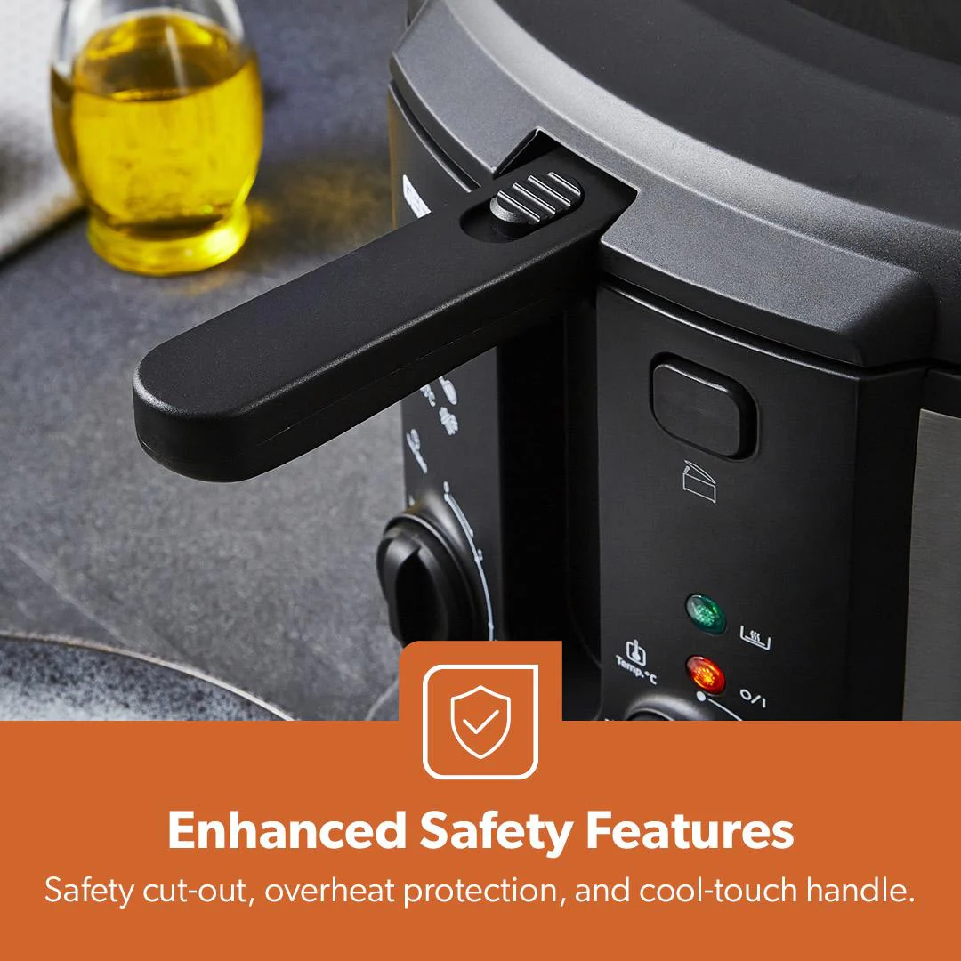 3L Stainless Steel Non-Stick Electric Deep Fat Fryer - Image 7