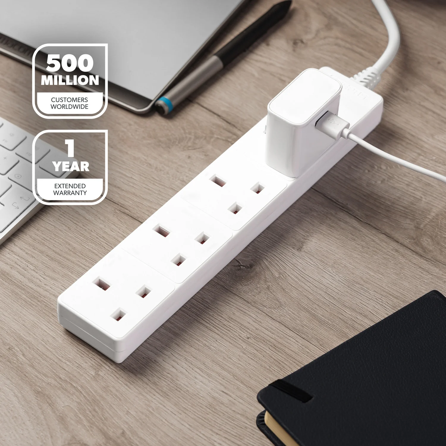 4-Gang Extension Lead With Surge Protection (5-Meter) - Image 2