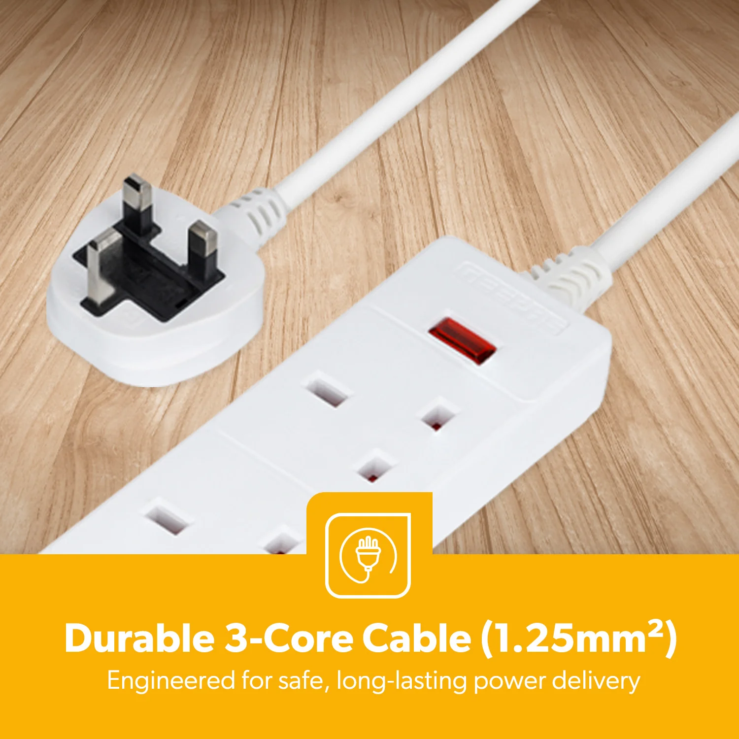 4-Gang Extension Lead With Surge Protection (5-Meter) - Image 7