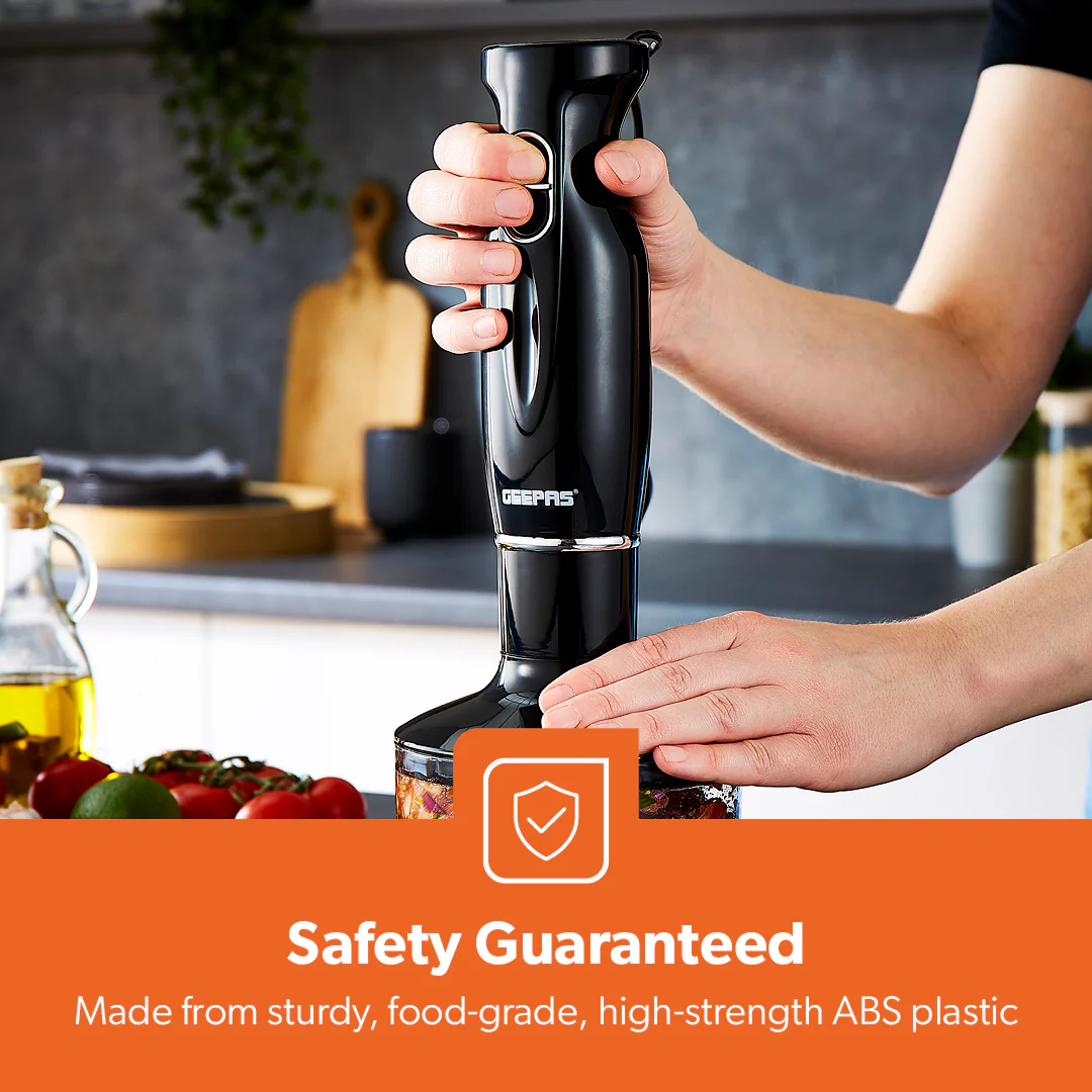 4-in-1 Black Hand Blender with Electric Whisk - Image 5