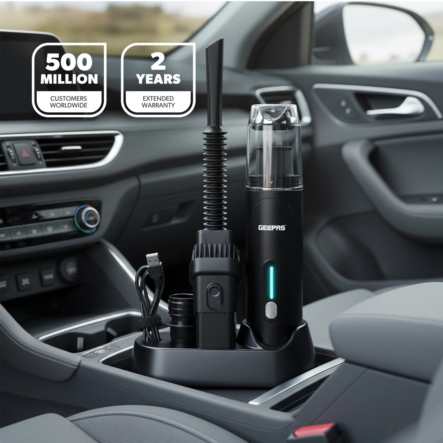 4-In-1 Cordless Handheld Vacuum Cleaner, Blower, Inflator and Deflator - Image 2