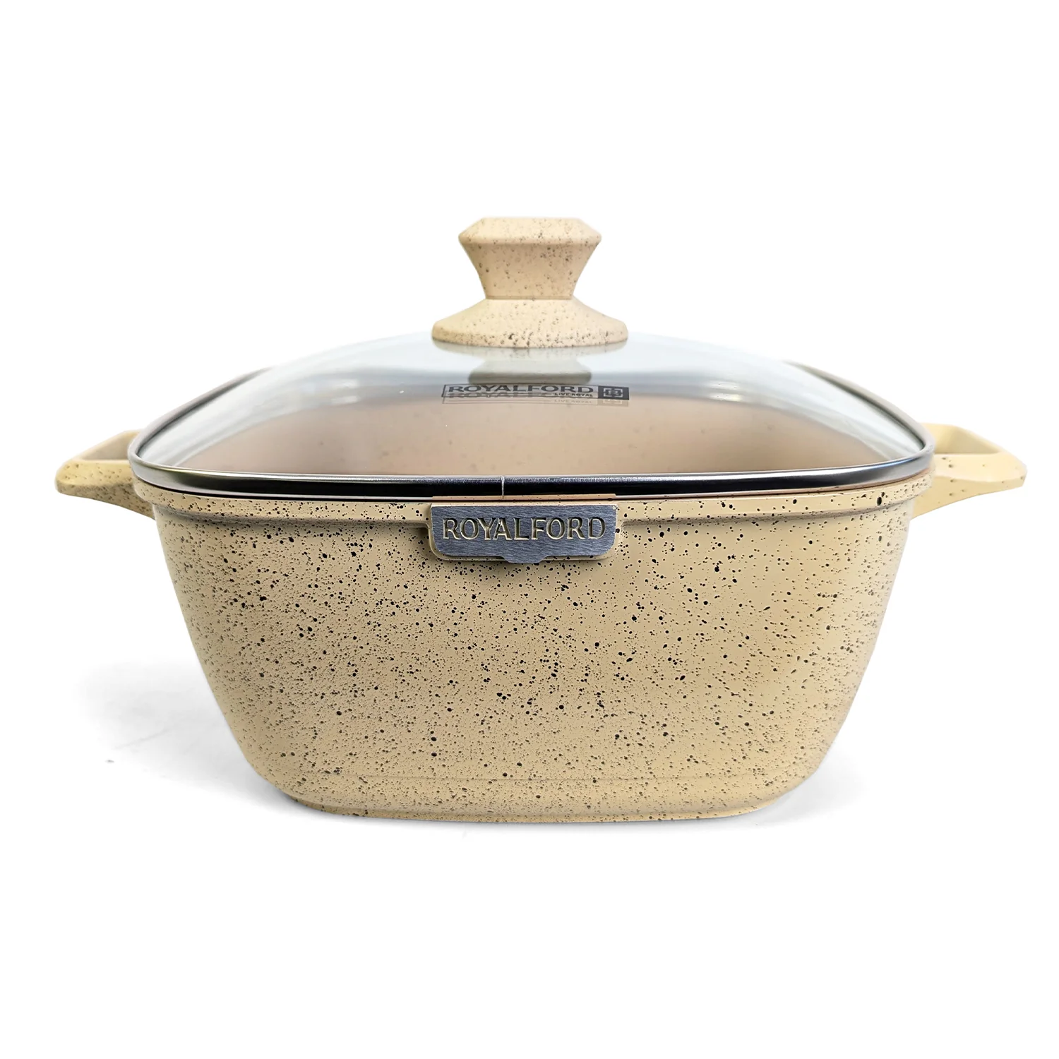 4-Piece Beige Premium Die Cast Cookware Set With Lids - Image 2
