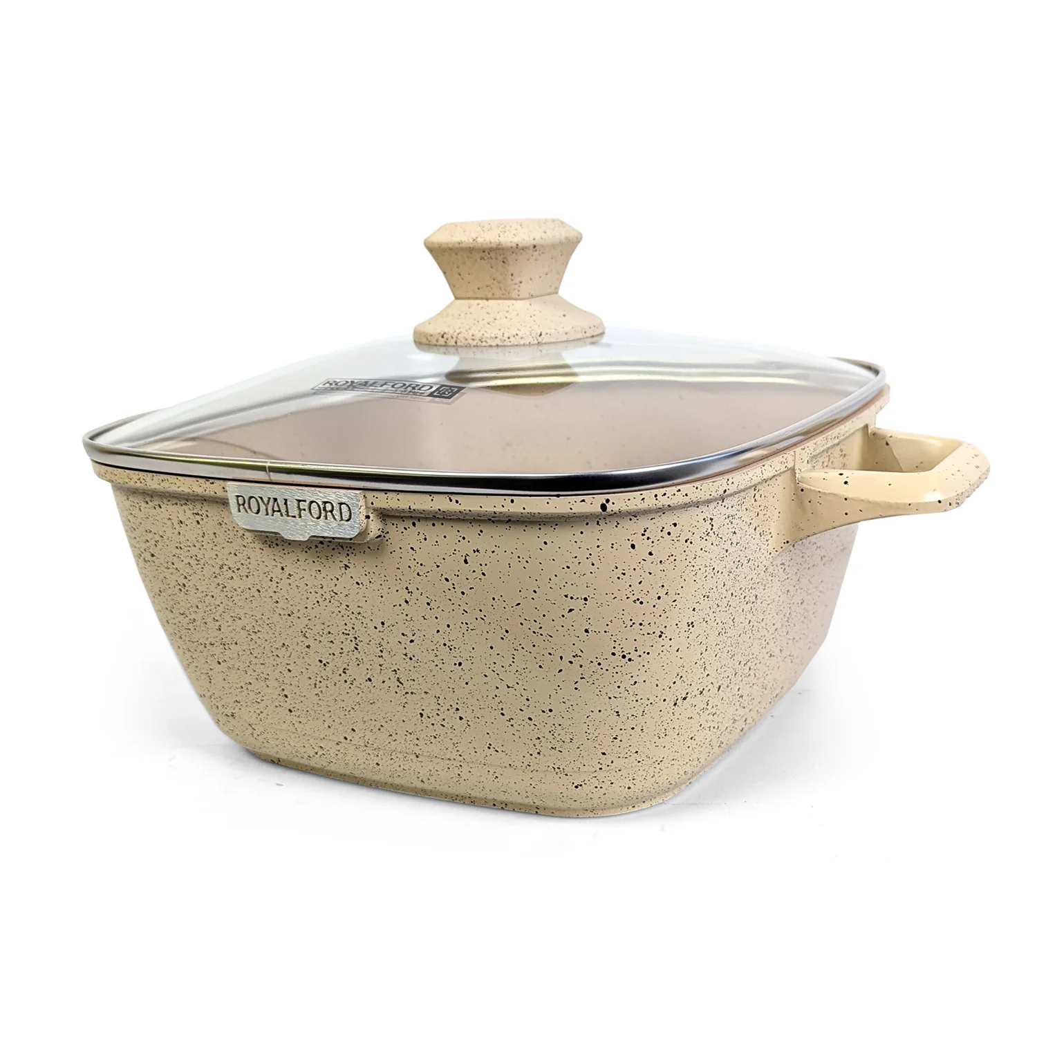 4-Piece Beige Premium Die Cast Cookware Set With Lids - Image 3