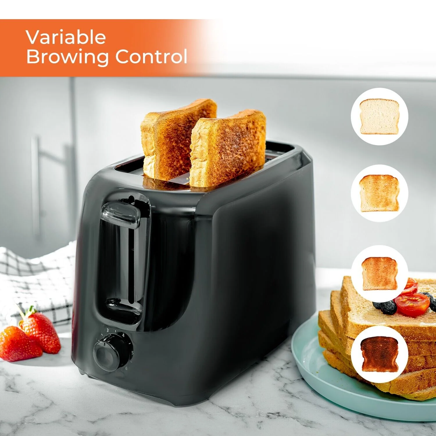 4-Piece Kitchen Bundle - Kettle, Toaster, Frying Pan and Air Fryer - Image 5