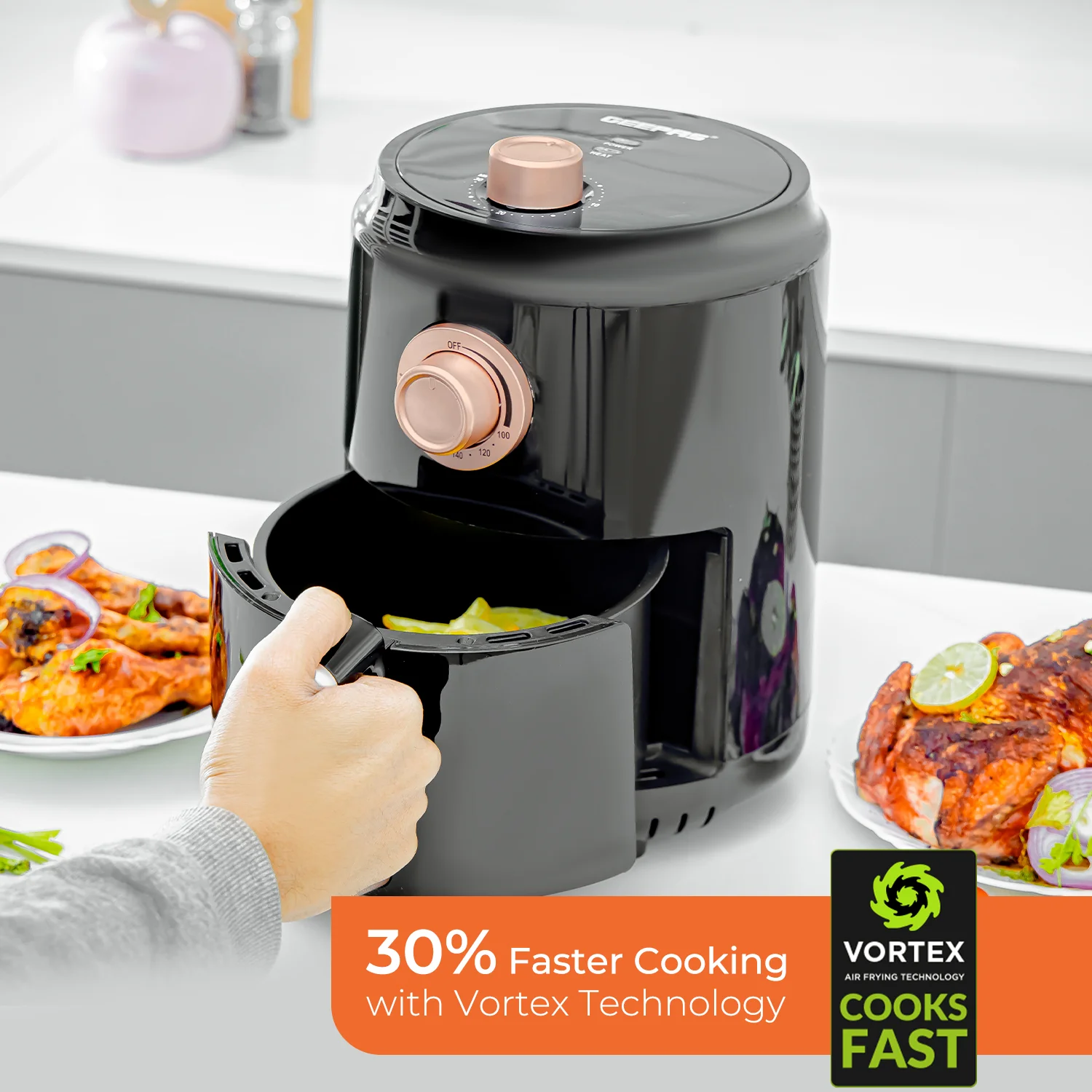 4-Piece Kitchen Bundle - Kettle, Toaster, Frying Pan and Air Fryer - Image 7