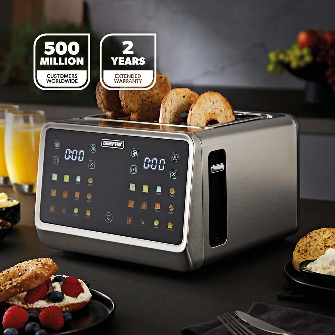 4-Silce Digital Toaster With Touchscreen Controls & Extra Wide Slots - Image 2