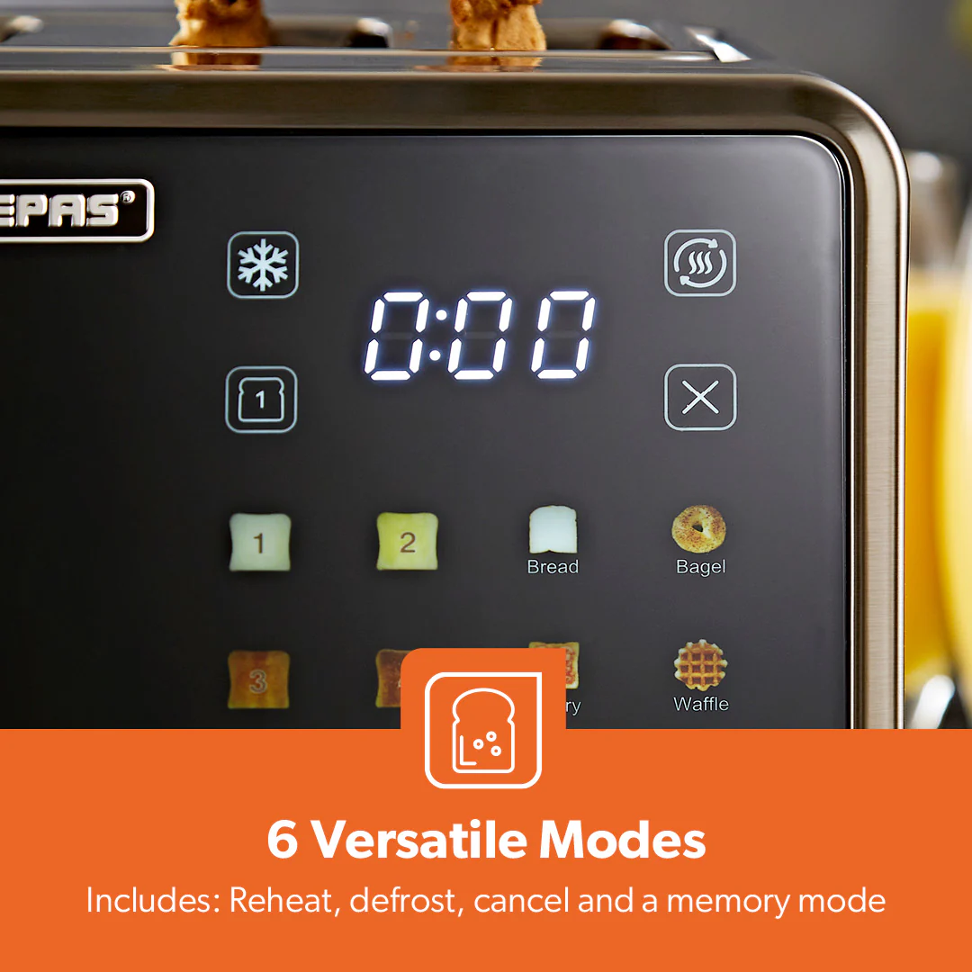 4-Silce Digital Toaster With Touchscreen Controls & Extra Wide Slots - Image 6
