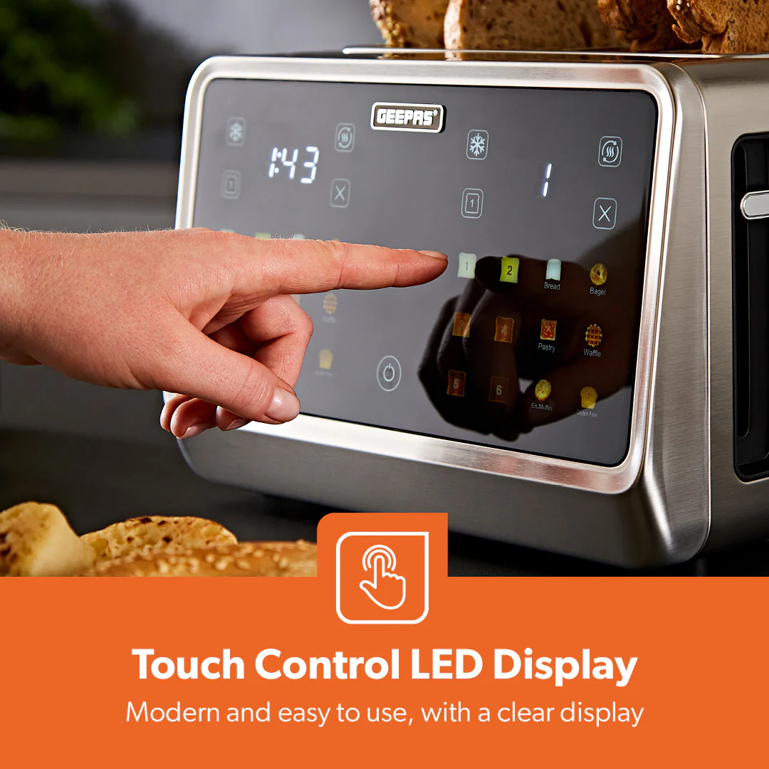 4-Silce Digital Toaster With Touchscreen Controls & Extra Wide Slots - Image 8
