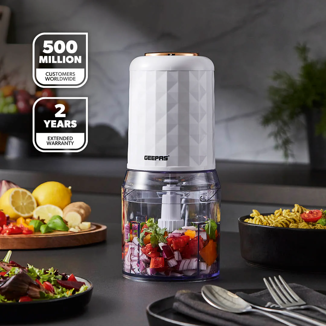 Rose Gold 500ml Mini Multi-Functional Food Processor - Image 2