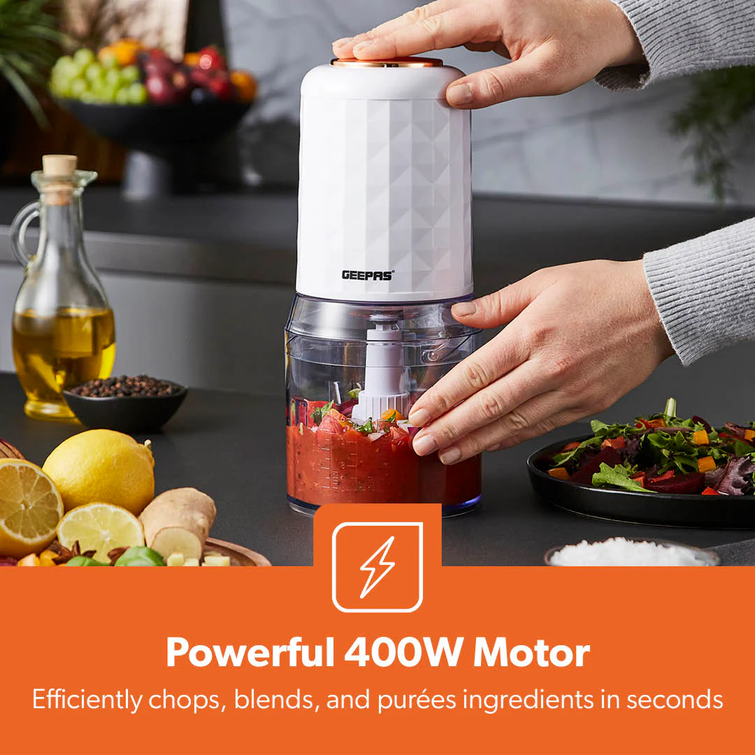 Rose Gold 500ml Mini Multi-Functional Food Processor - Image 4