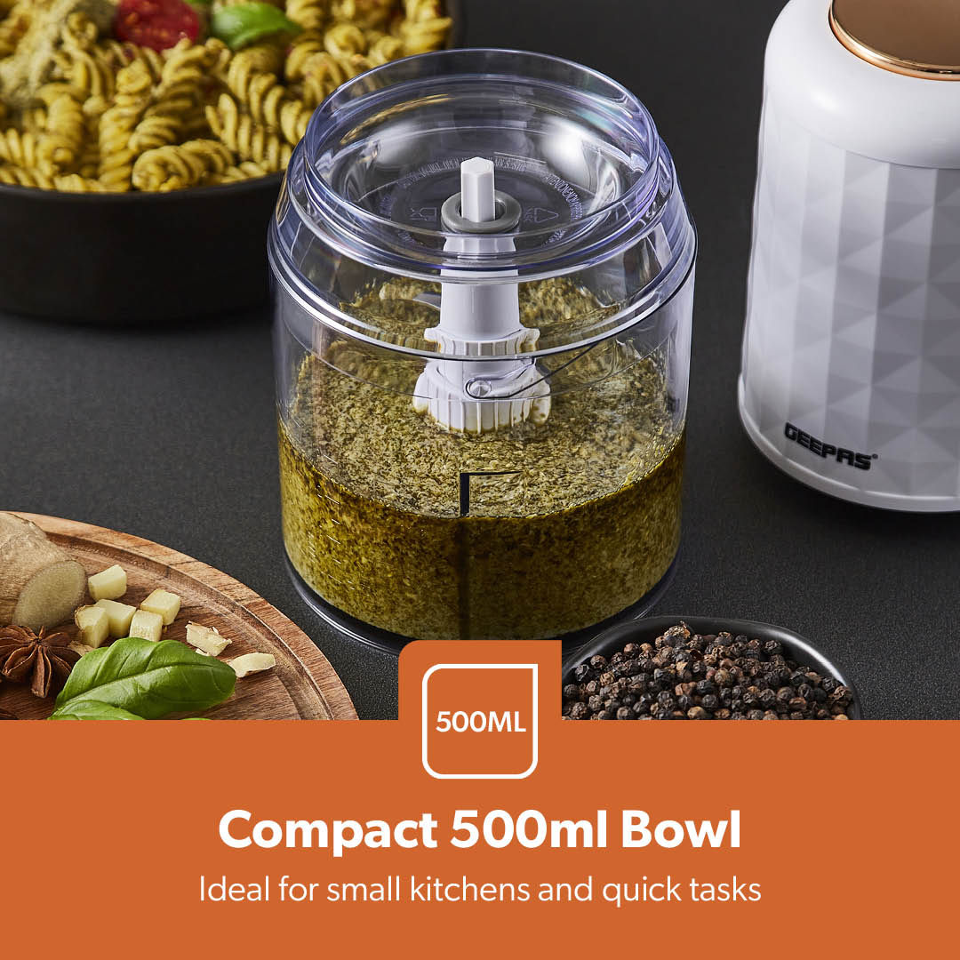 Rose Gold 500ml Mini Multi-Functional Food Processor - Image 5