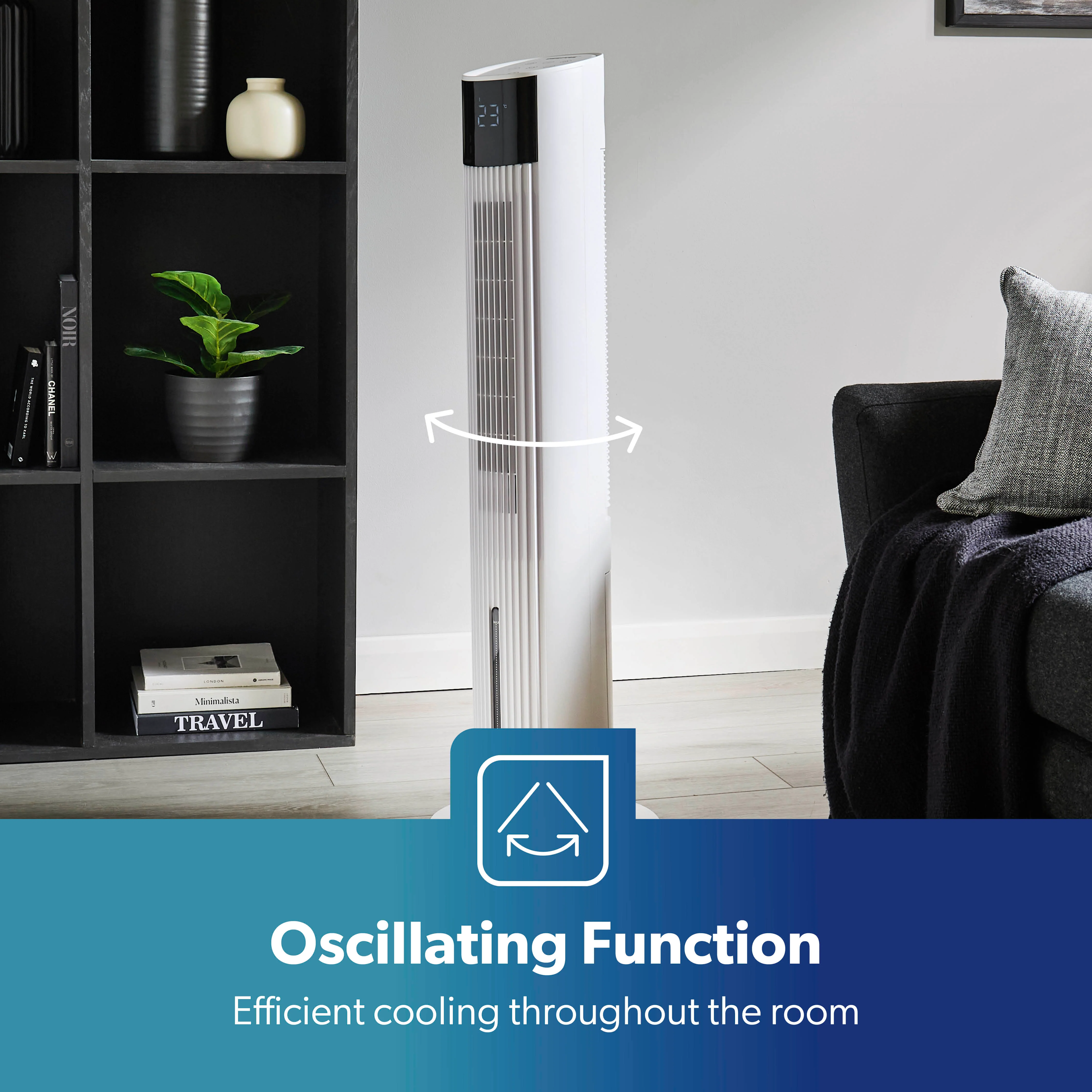 3-In-1 Air Cooler, Tower Fan and Humidifier In White 42" - Image 6