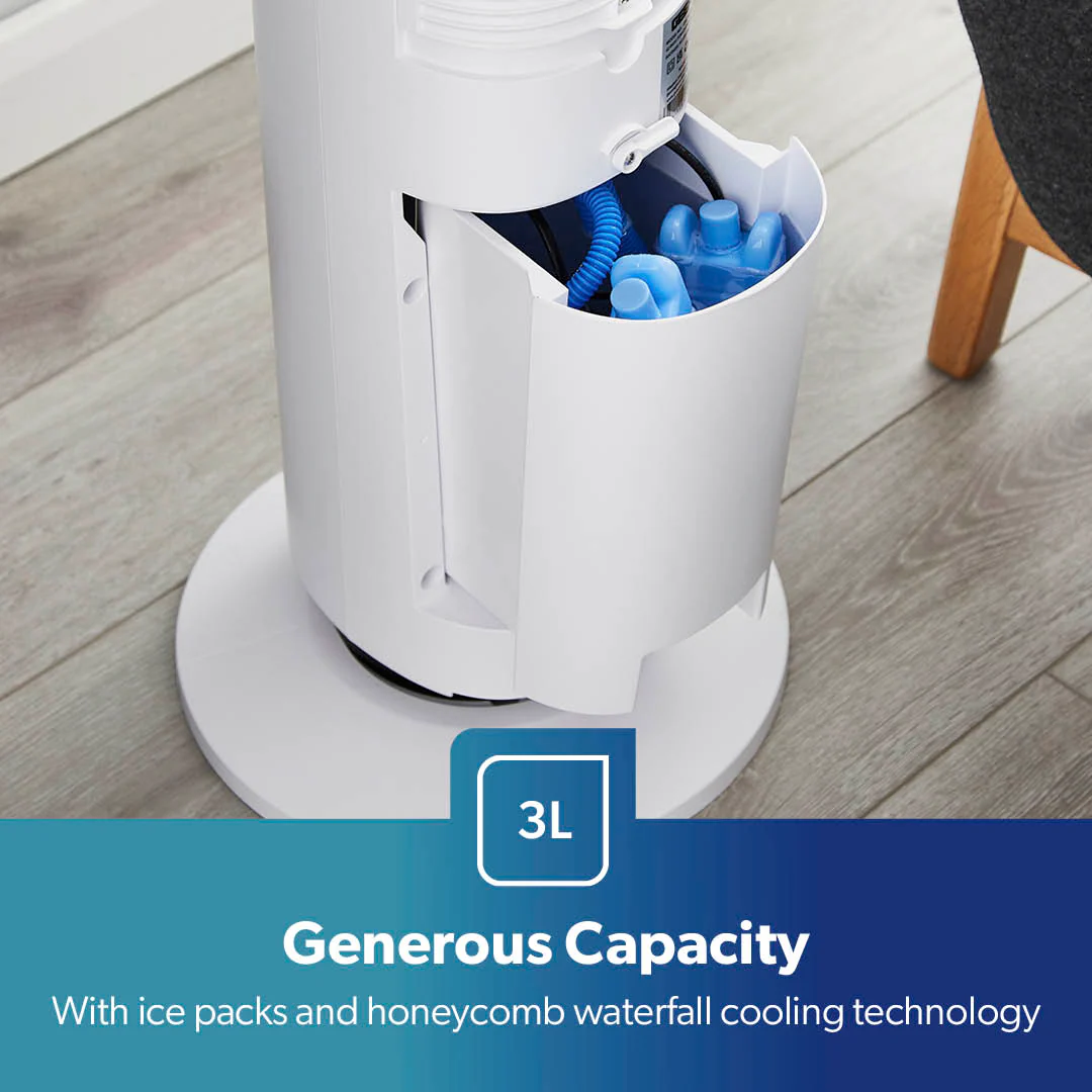 3-In-1 Air Cooler, Tower Fan and Humidifier In White 42" - Image 7