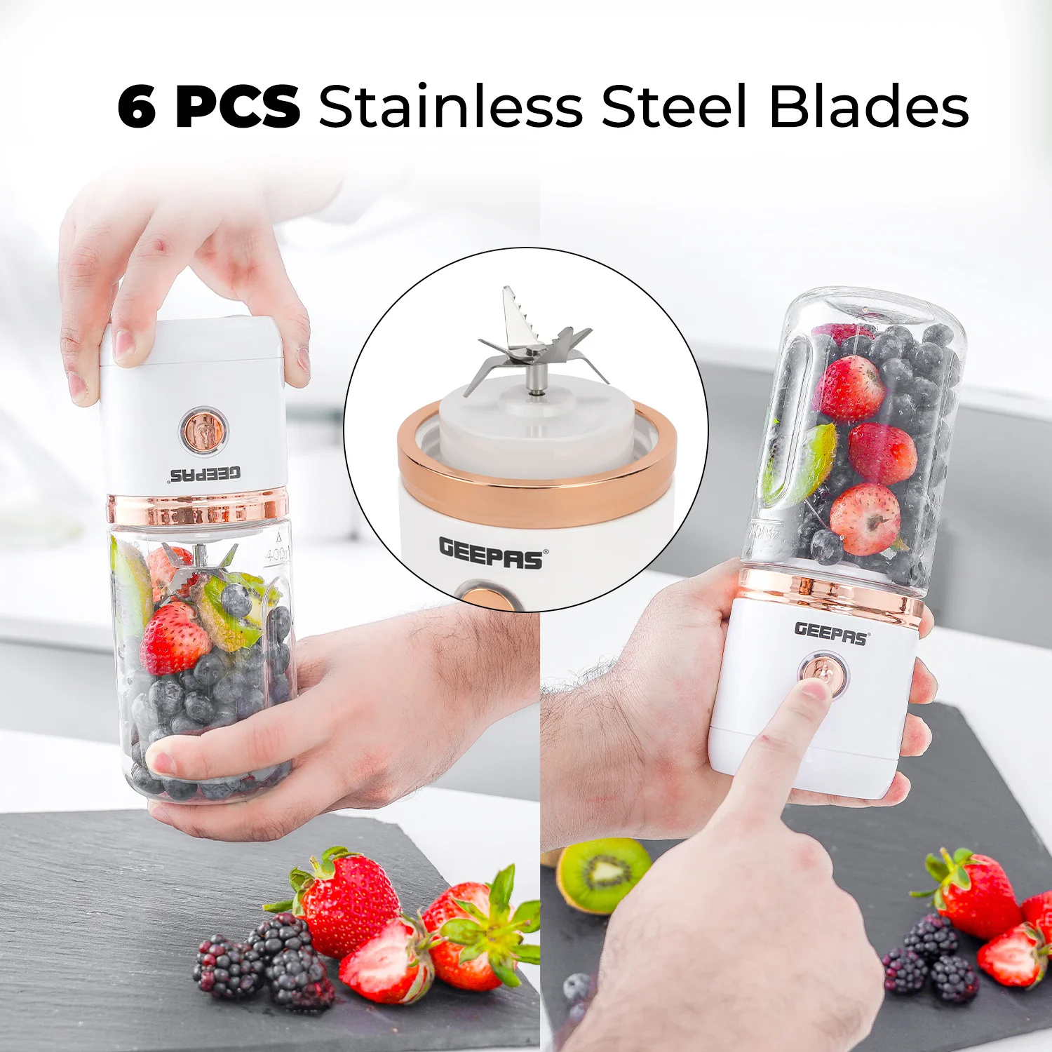 420ML Rechargeable Smoothie Maker & Mini Juicer - Image 3