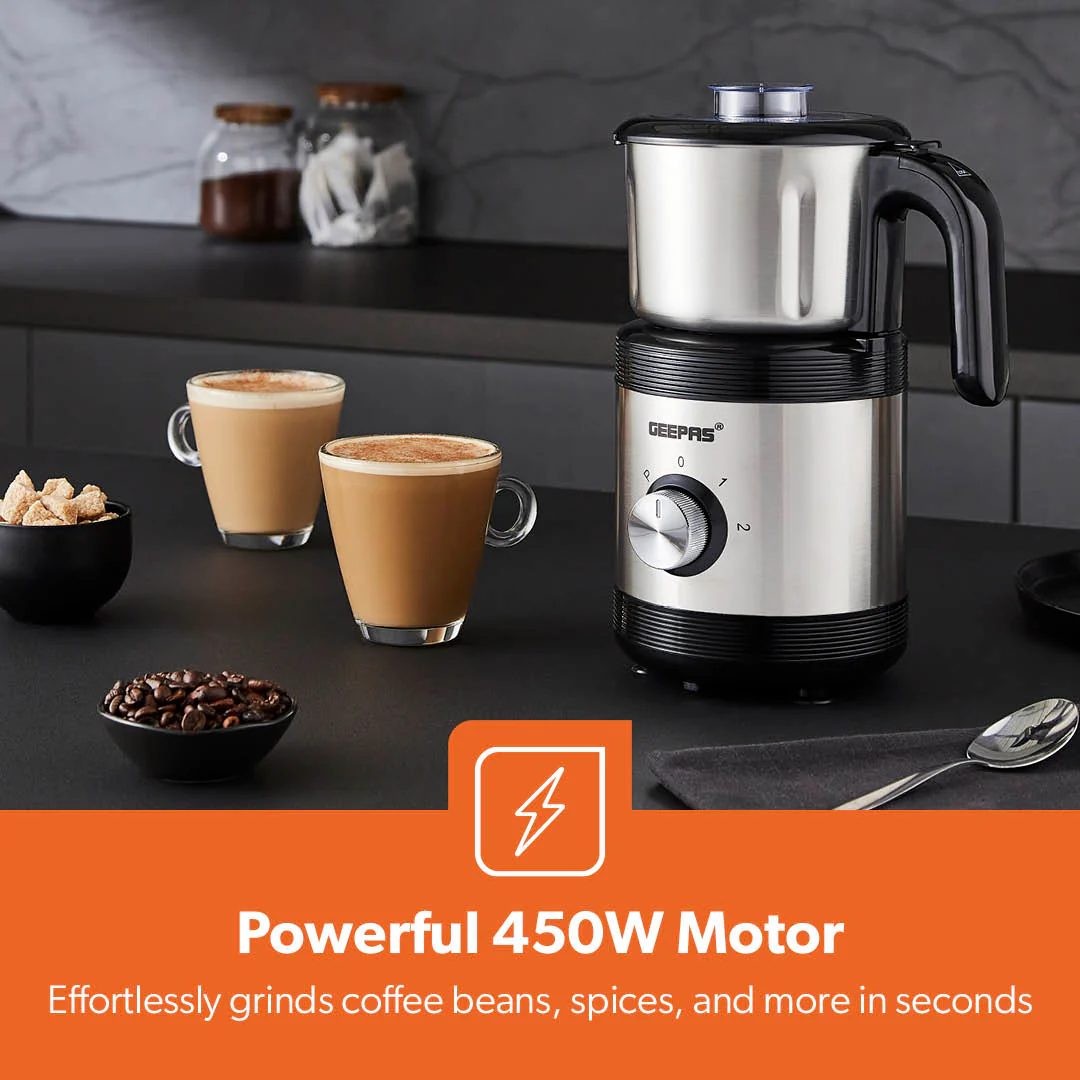 450W Electric Stainless Steel Wet & Dry Spice Grinder - Image 4