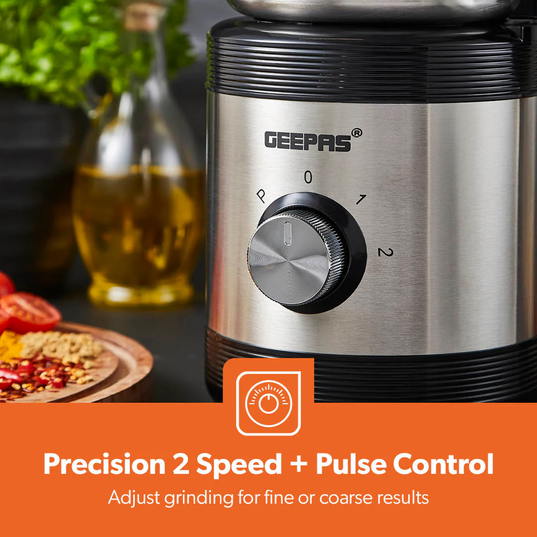 450W Electric Stainless Steel Wet & Dry Spice Grinder - Image 6