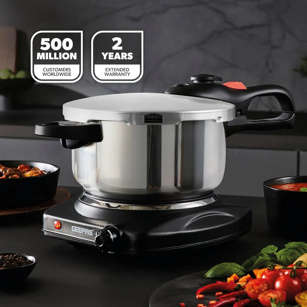 4L Stainless Steel Pressure Cooker With Quick Pressure Release - Image 2
