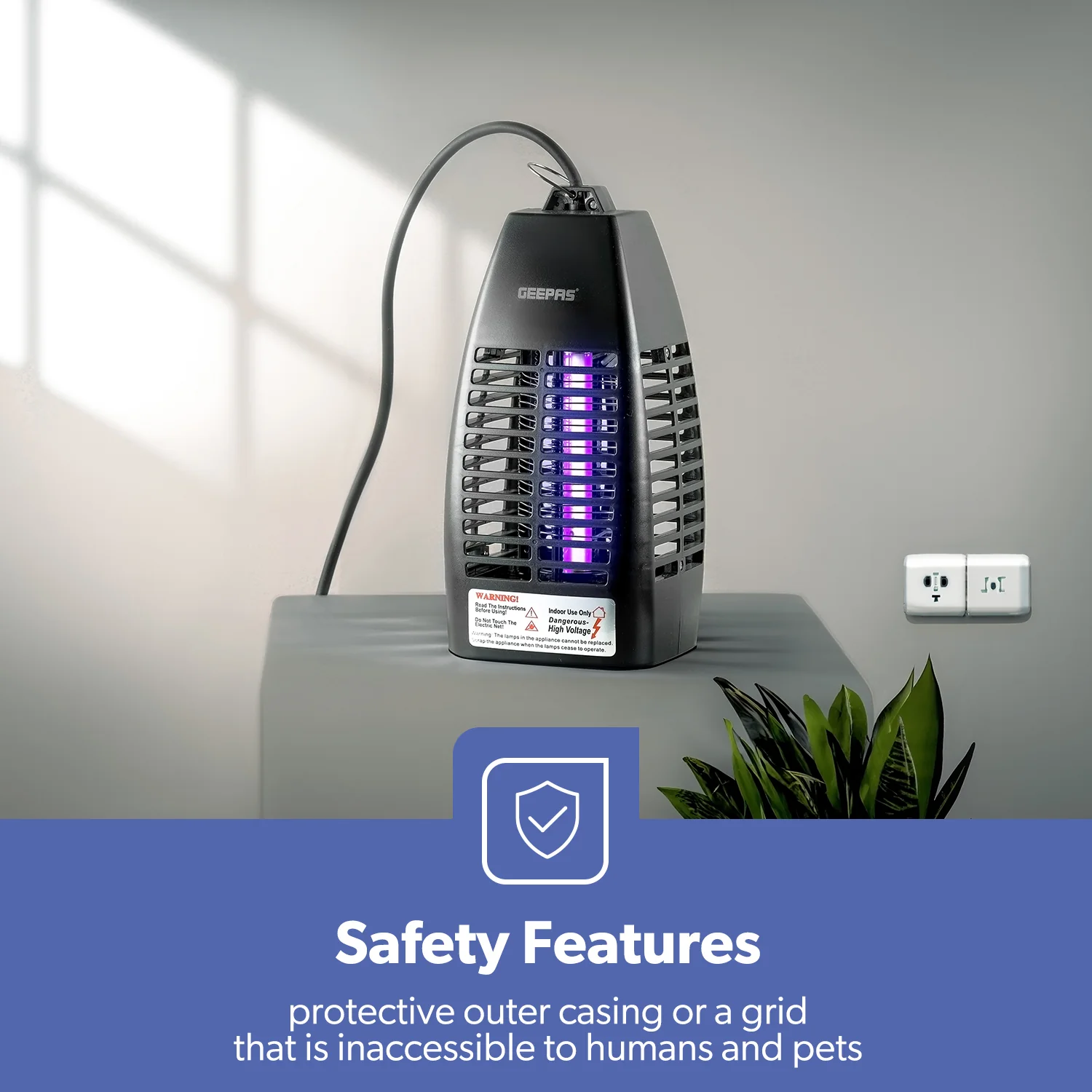 4W Electric UV Light Indoor Insect Zapper - Image 3