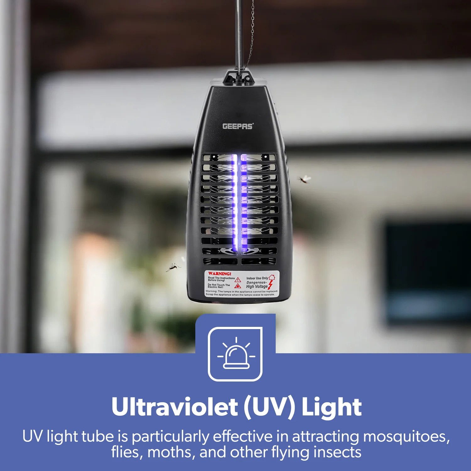 4W Electric UV Light Indoor Insect Zapper - Image 7